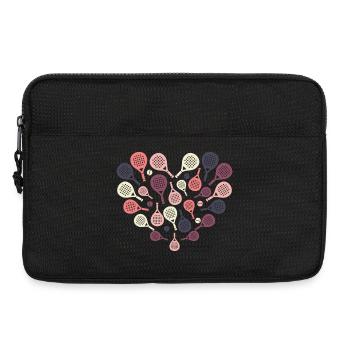 Cœur de raquette de padel – Sport & Herz - Sacoche pour ordinateur portable 13 pouces - noir - Devant