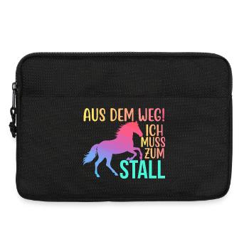 Out of the Way I Have to Ride to the Stable Rider - Laptop bag 13" - black - Front