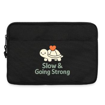 Gentle parenting identity, slow - Laptop bag 13" - black - Front