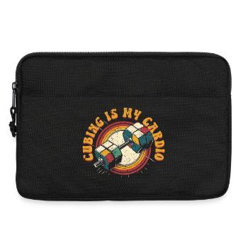 Speedcubing Speed Cube Cubing Is My Cardio - Laptoptasche 13" - Schwarz - Vorne