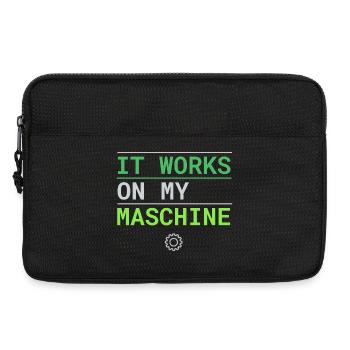 It Works On My Machine - Entwickler Ausrede - Laptoptasche 13" - Schwarz - Vorne