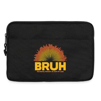 Bruh Sunburst Logo - Son-In-Law - Laptop bag 13" - black - Front
