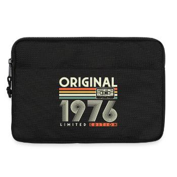 1976 Jahrgang 50. Geburtstag Geschenk Retro - Laptoptasche 13" - Schwarz - Vorne