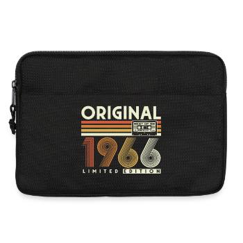 Jahrgang 1966 Vintage 60. Geburtstag Retro - Laptoptasche 13" - Schwarz - Vorne