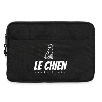 The dog knows everything - Laptop bag 13" - black - Front