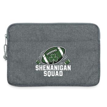 Équipe de Football Trèfle Style Vintage - Sacoche pour ordinateur portable 13 pouces - gris chiné - Devant
