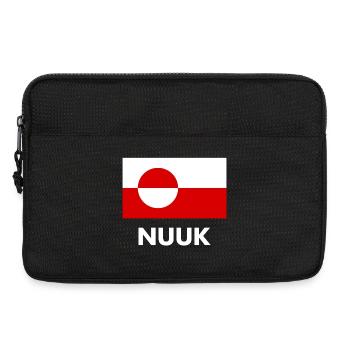 Greenland Flag - Nuuk - Grönland - Denmark Danmark - Laptoptasche 13" - Schwarz - Vorne