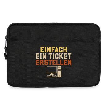 Computer Science JUST CREATE A TICKET Funny - Laptop bag 13" - black - Front