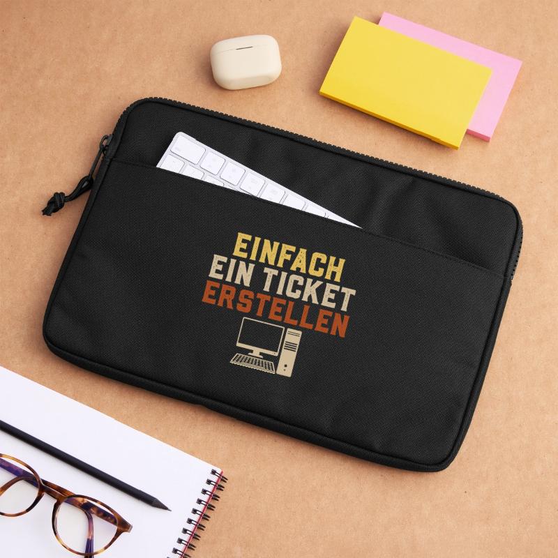 Computer Science JUST CREATE A TICKET Funny Laptop bag 13"