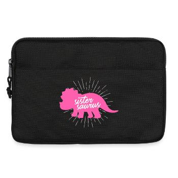 Sistersaurus Drôle de Sœur Dinosaure Tricératops - Sacoche pour ordinateur portable 13 pouces - noir - Devant