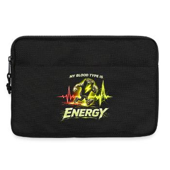 Boissons énergisantes Mon groupe sanguin Énergie - Sacoche pour ordinateur portable 13 pouces - noir - Devant