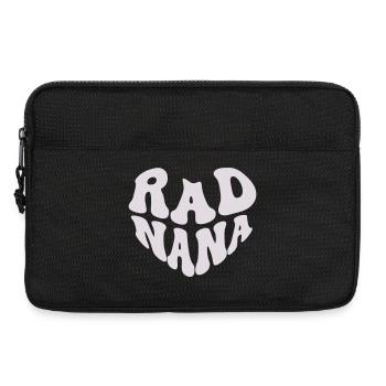 Retro Rad Nana Heart – Cool Nana (Custom Color) - Laptoptasche 13" - Schwarz - Vorne