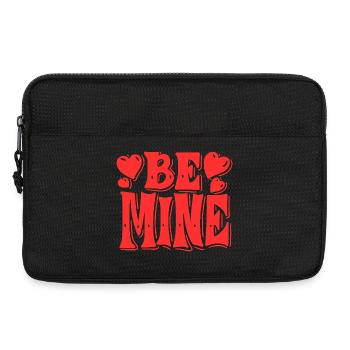 Be Mine Hearts Retro - Laptop bag 13" - black - Front