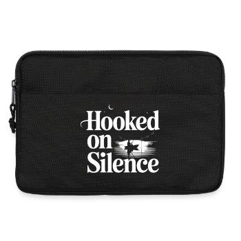 Hooked on Silence Angelmotiv - Laptoptasche 13" - Schwarz - Vorne
