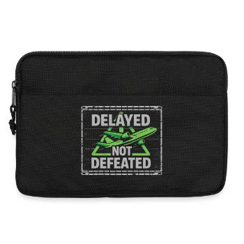 Reiseangst-humor, Flughafen-chaos, Fliegen Ist - Laptoptasche 13" - Schwarz - Vorne