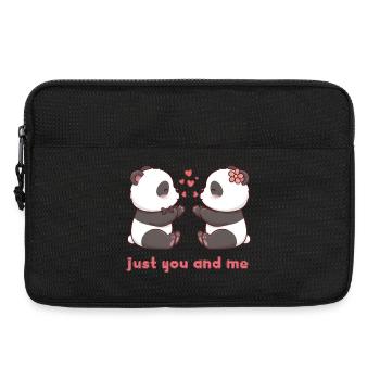 Nur du und ich - Laptoptasche 13" - Schwarz - Vorne