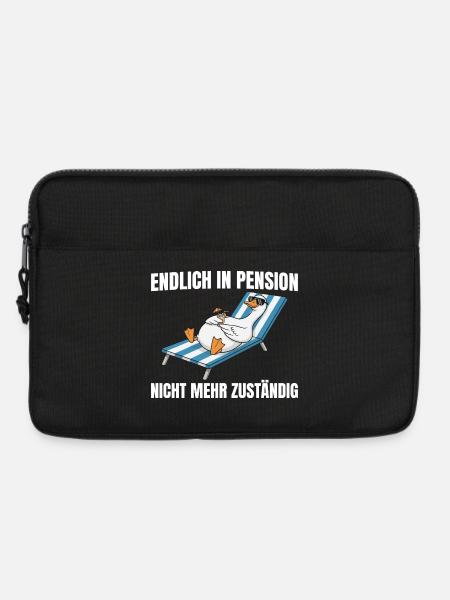 Pensionär Gans - Nicht mehr zuständig Pension - Laptoptasche 13" - Schwarz