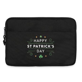 Saint Patrick Joie Vert Tee - Sacoche pour ordinateur portable 13 pouces - noir - Devant