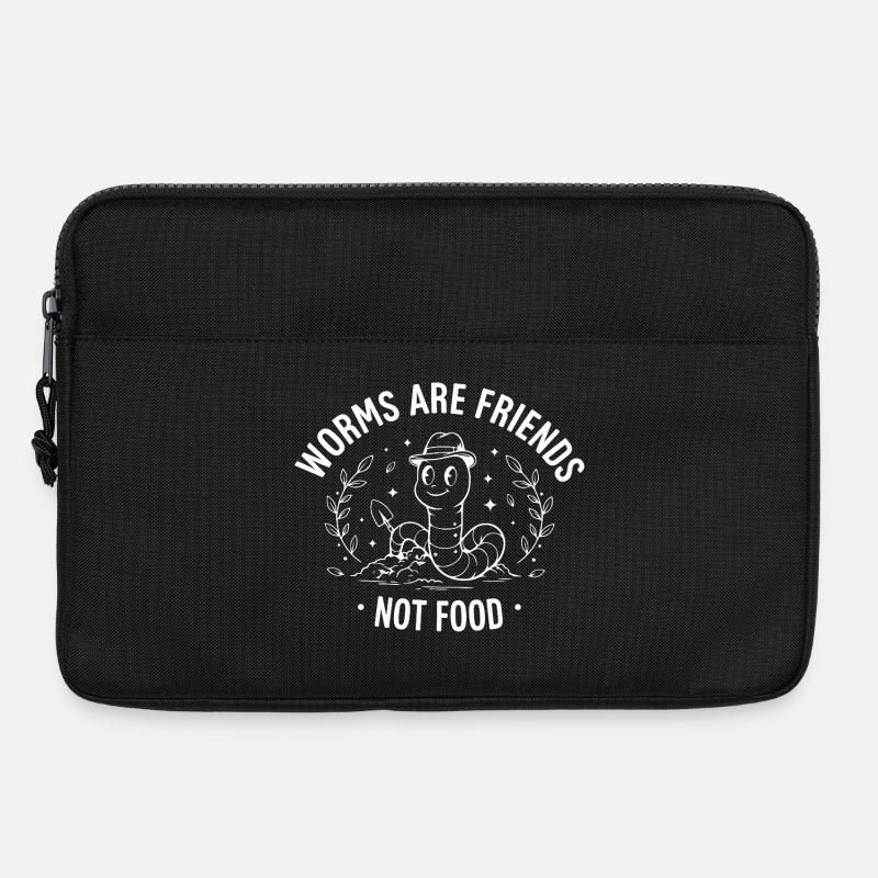Worms are friends - Laptoptasche 13" - Schwarz