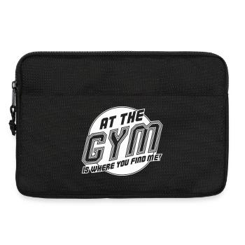 C’est à la salle de sport que tu me trouves - Sacoche pour ordinateur portable 13 pouces - noir - Devant