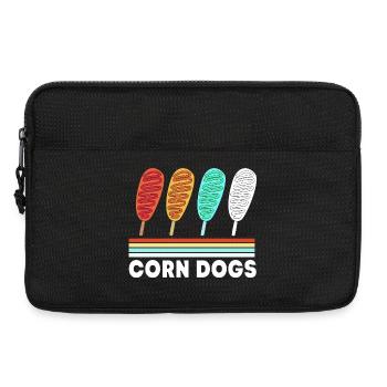 Corn dog - Laptop bag 13" - black - Front