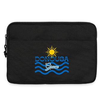 Donousa, Grèce Vagues de Soleil - Sacoche pour ordinateur portable 13 pouces - noir - Devant