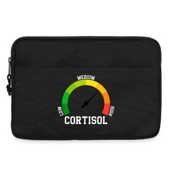 Niedriges Cortisol, sogar niedriger Wert - Laptoptasche 13" - Schwarz - Vorne