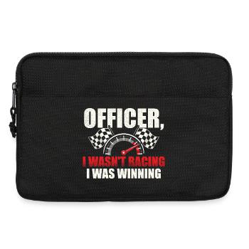 Officer, ich bin nicht gefahren, ich habe gewonnen. - Laptoptasche 13" - Schwarz - Vorne