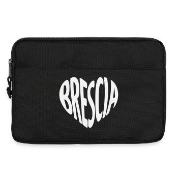 Brescia, Italy Heart Shape - Laptop bag 13" - black - Front