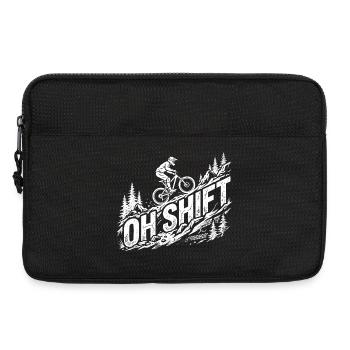T-shirt humoristique de VTT pour cyclistes - Sacoche pour ordinateur portable 13 pouces - noir - Devant