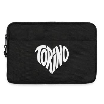 Turin, Torino Herz Design - Laptoptasche 13" - Schwarz - Vorne