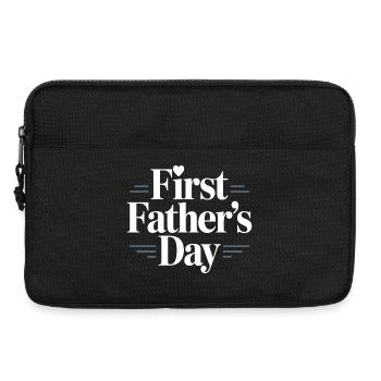 First Fathers Day – Dad's First Father's Day - Laptop bag 13" - black - Front