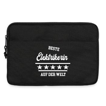 Beste Elektrikerin der Welt weltbeste Meisterin - Laptoptasche 13" - Schwarz - Vorne
