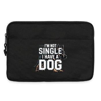 I'm Not Single – I Have a Dog - Laptop bag 13" - black - Front