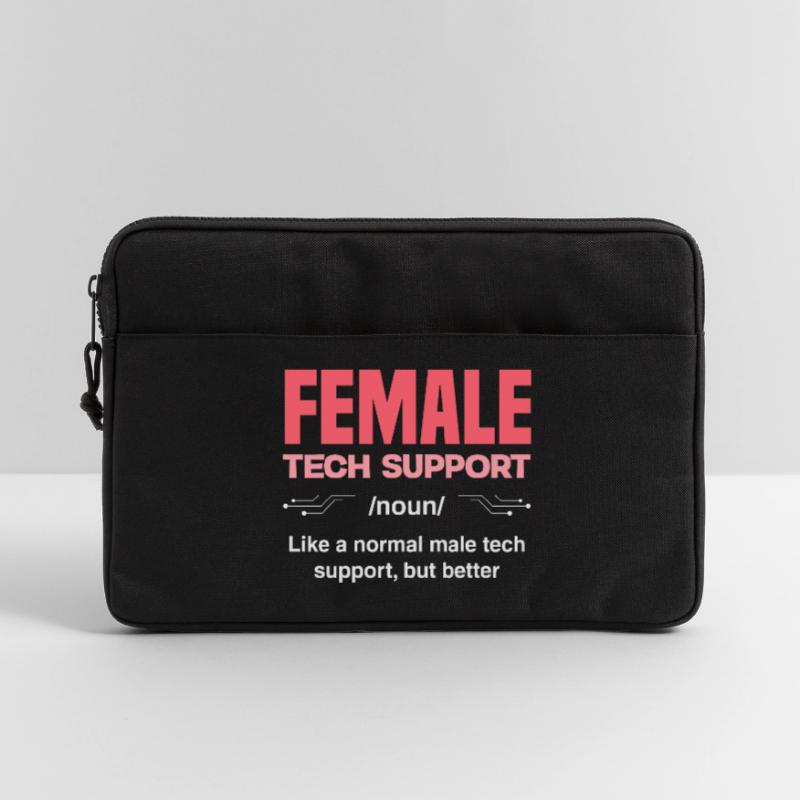 Tech Support Woman Definition IT Admin Computer Laptop bag 13"