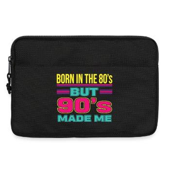 Born in the 80s But 90s Made Me Retro - Laptoptasche 13" - Schwarz - Vorne