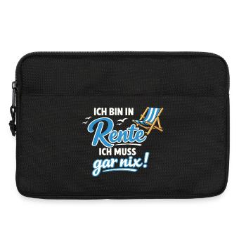 Rente Ich Muss Gar Nix Geschenk Männer - Laptoptasche 13" - Schwarz - Vorne