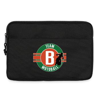 Jeu de joueurs de l’équipe B de Motoball - Sacoche pour ordinateur portable 13 pouces - noir - Devant