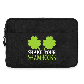Shamrock-Shake-Motiv - Laptoptasche 13" - Schwarz - Vorne