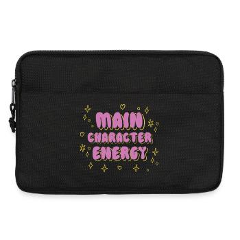 Main Character Energy Tee - Laptop bag 13" - black - Front