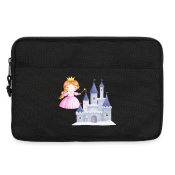 Princess in front of snow castle - Laptop bag 13" - black - Front