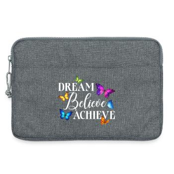 Inspiring Butterfly Monarch Butterfly Garden - Laptop bag 13" - heather grey - Front