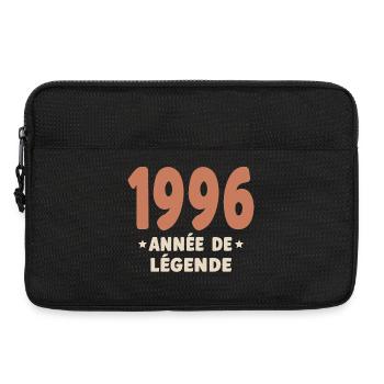 30 ans 1996 Vintage Retro Cadeau Anniversaire - Sacoche pour ordinateur portable 13 pouces - noir - Devant