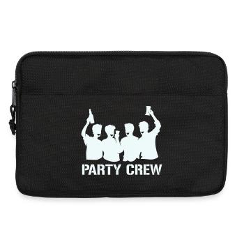Party Crew Silhouette with Cheers - Laptop bag 13" - black - Front
