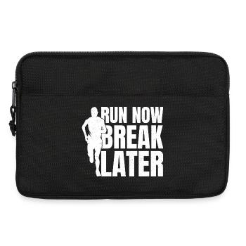 Marathon Run Maintenant Break Plus tard Course - Sacoche pour ordinateur portable 13 pouces - noir - Devant