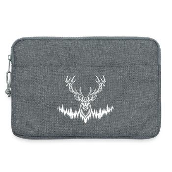 Deer - Laptop bag 13" - heather grey - Front