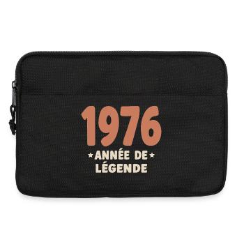 50 ans 1976 Vintage Retro Cadeau Anniversaire - Sacoche pour ordinateur portable 13 pouces - noir - Devant
