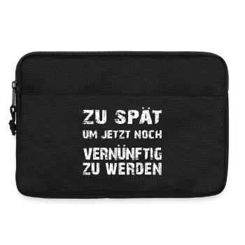 Zu spät vernünftig zu werden - Laptoptasche 13" - Schwarz - Vorne