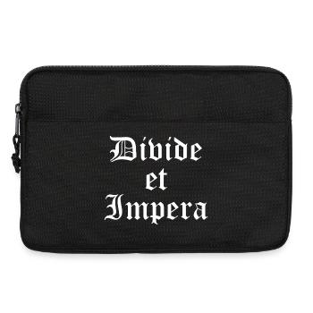 Divide et Impera Gothic Print - Laptop bag 13" - black - Front