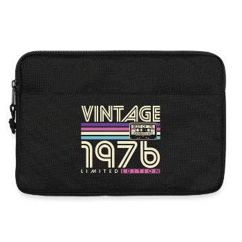 Vintage 1976 Jahrgang Geburtstag Retro Geschenk - Laptoptasche 13" - Schwarz - Vorne